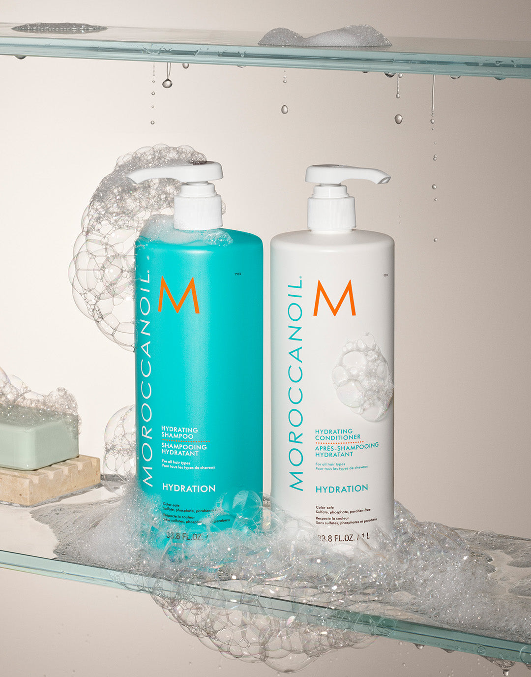 Hydrating Shampoo & Conditioner Liter Bundle